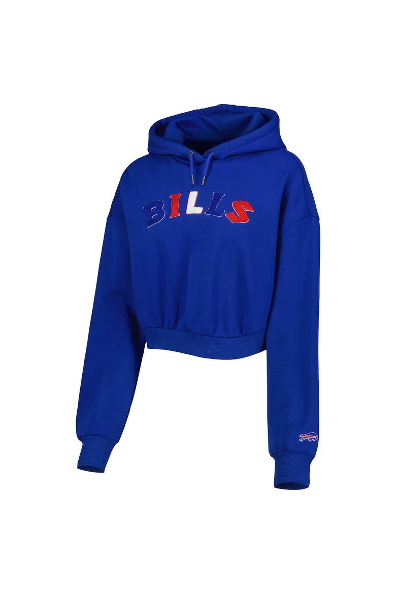 Women's The Wild Collective Royal Buffalo Bills Cropped Pullover Hoodie, Alternate, color, Royal