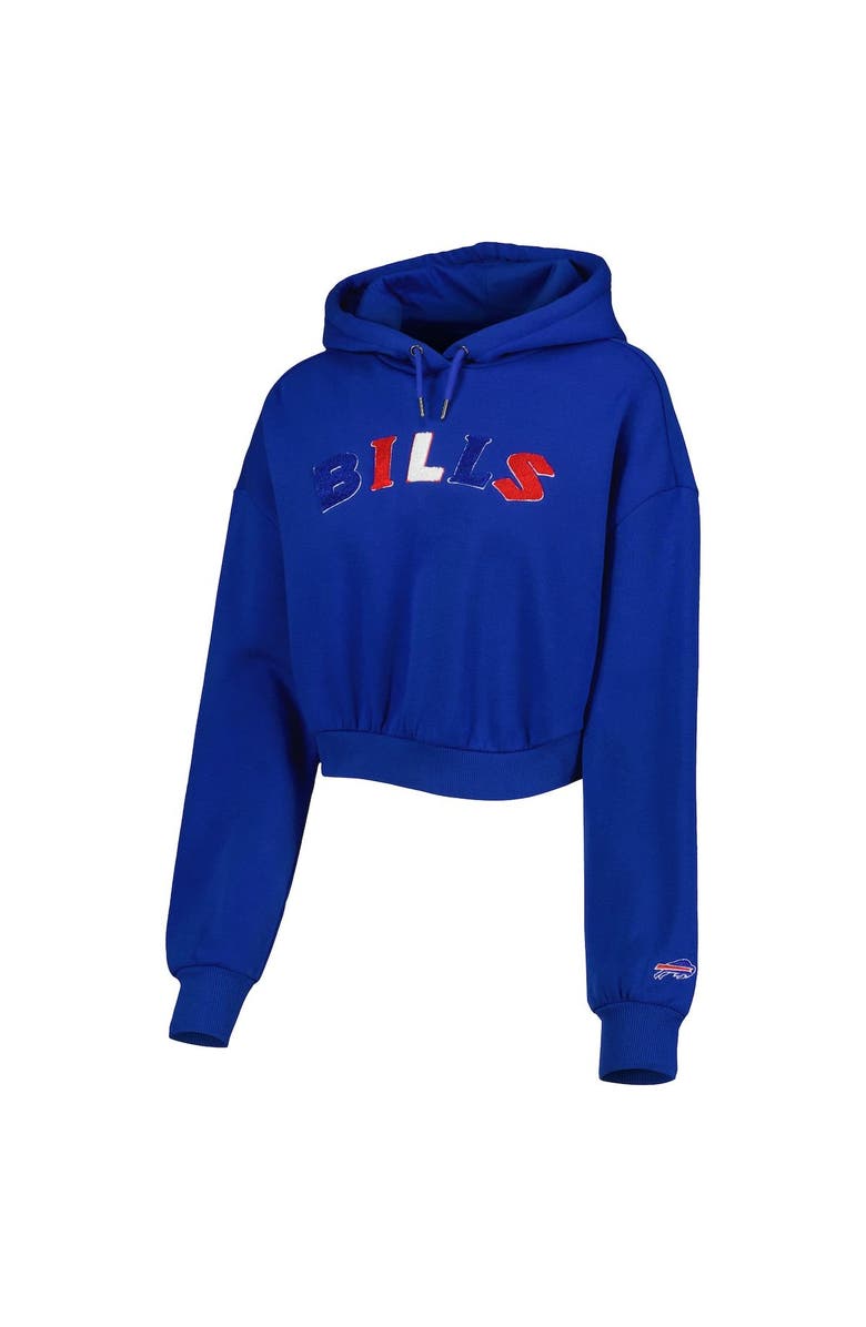 THE WILD COLLECTIVE Women's The Wild Collective Royal Buffalo Bills Cropped Pullover Hoodie, Alternate, color, Royal