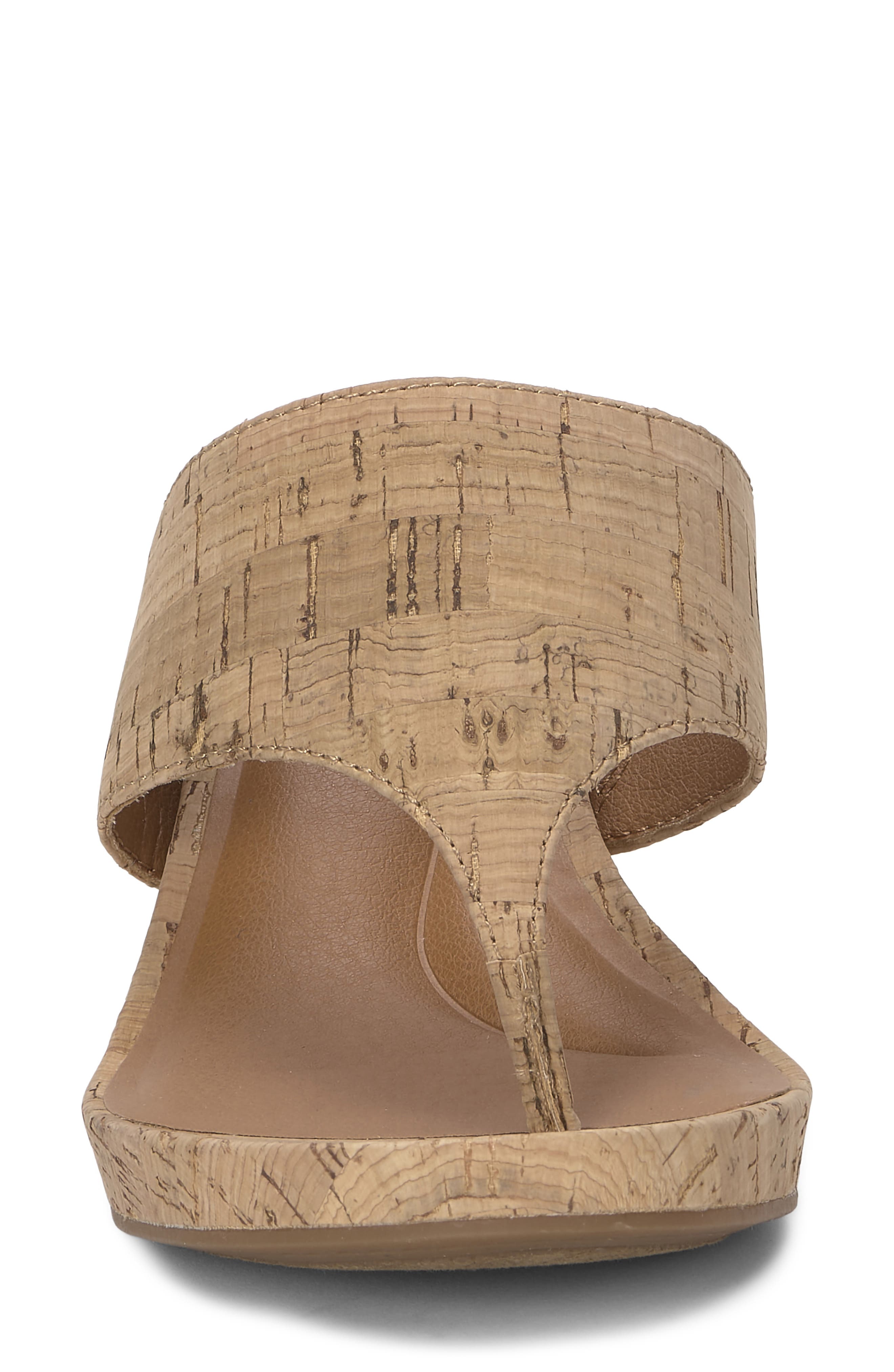 Lucky Brand Libbie Platform Wedge Flip Flop, Alternate, color, Natural