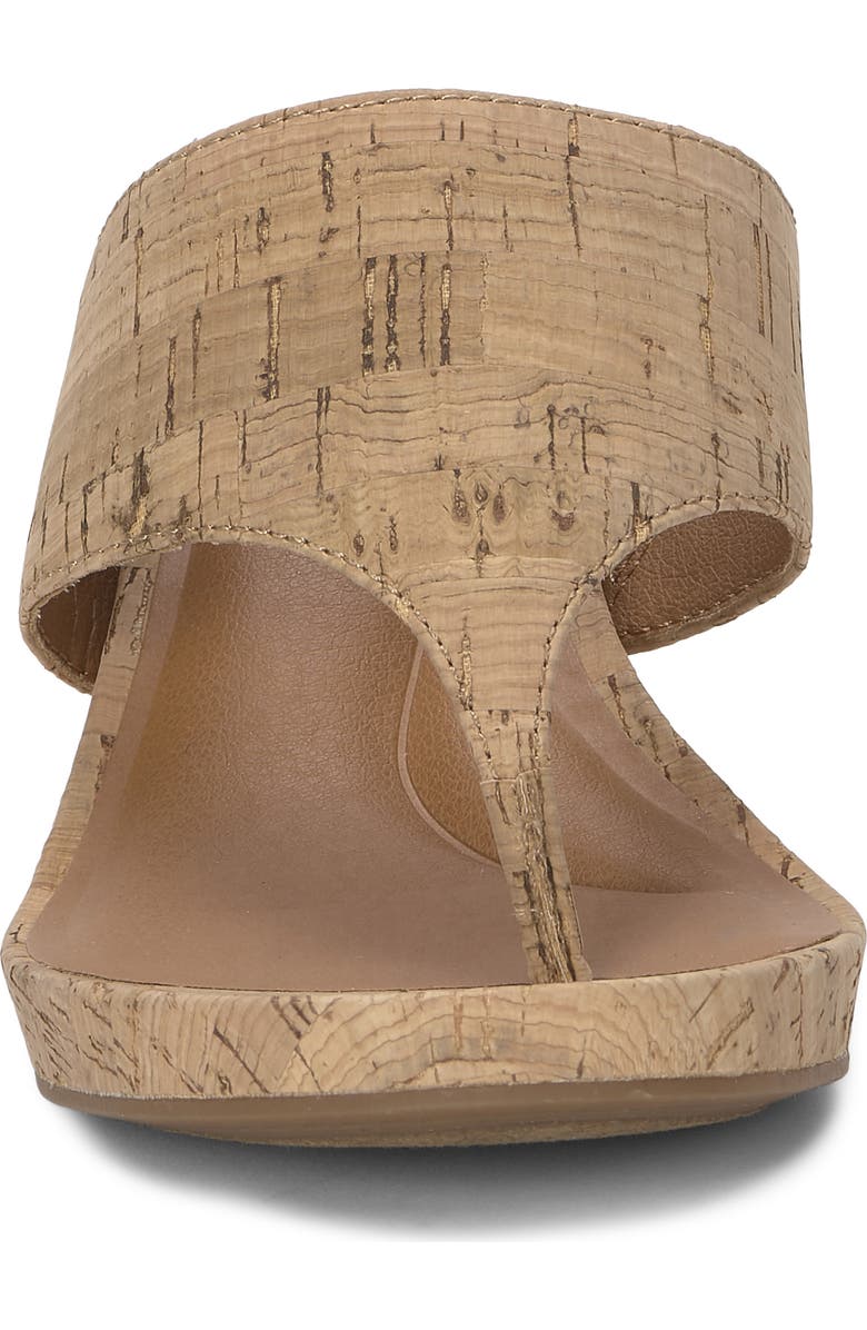 Lucky Brand Libbie Platform Wedge Flip Flop, Alternate, color, Natural
