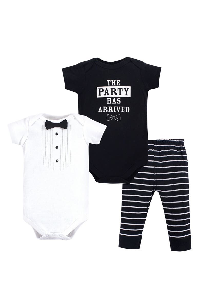 Little Treasure Soft Cotton Two-Piece Outfit for Little Gentlemen, Main, color, Party Tux