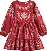 Mini Boden Kids' Celia Wing Sleeve Cotton Dress