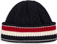 Thom Browne Cable & Rib Virgin Wool Beanie