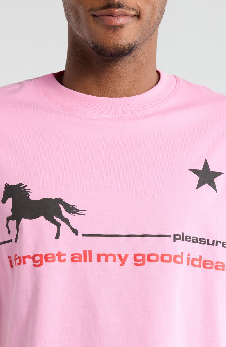 PLEASURES Forget Cotton Graphic T-Shirt, Alternate, color, Pink