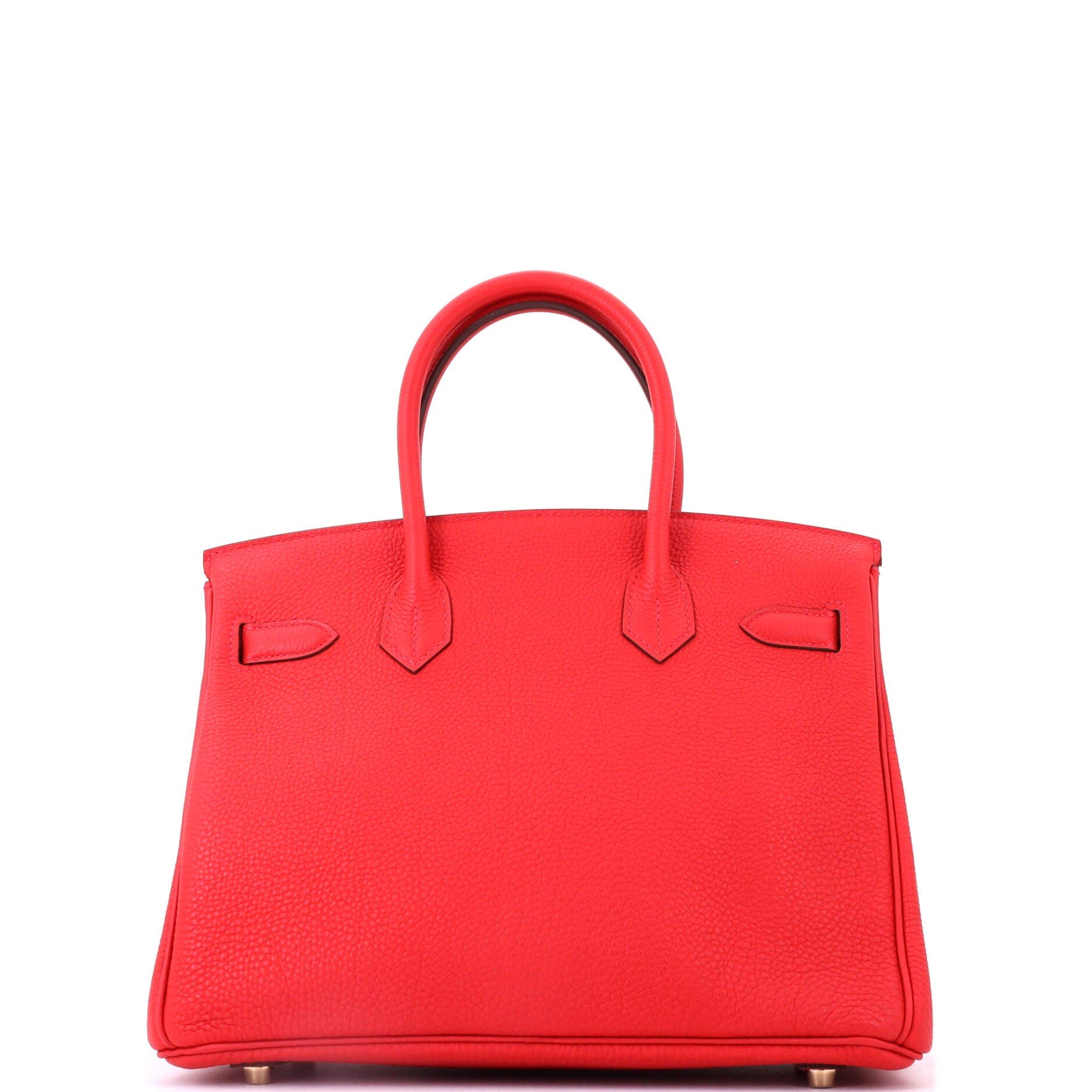 Pre-Owned Hermes Birkin Handbag Red Togo with Gold Hardware 30, Alternate, color, Rouge Casaque