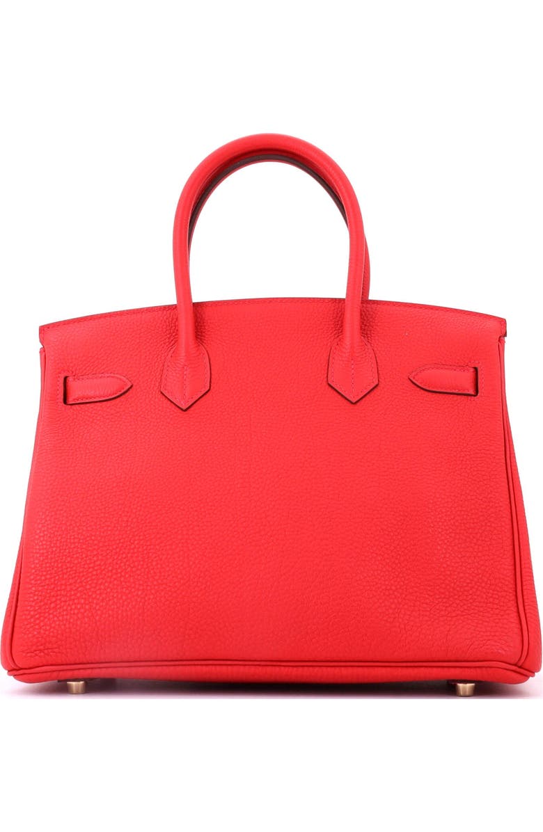 Pre-Owned Hermes Birkin Handbag Red Togo with Gold Hardware 30, Alternate, color, Rouge Casaque