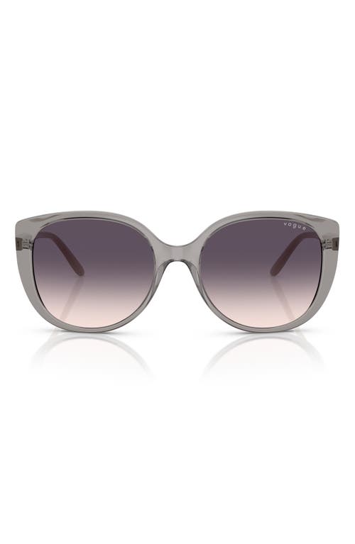 Vogue 55mm Polarized Gradient Butterfly Sunglasses