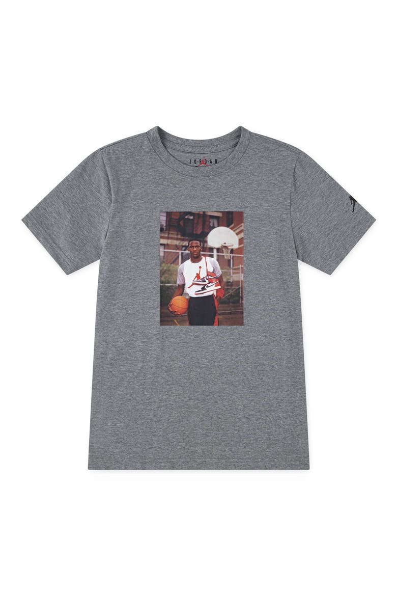 Kids' Photo Graphic T-Shirt, Main, color, CARBON HEATHER