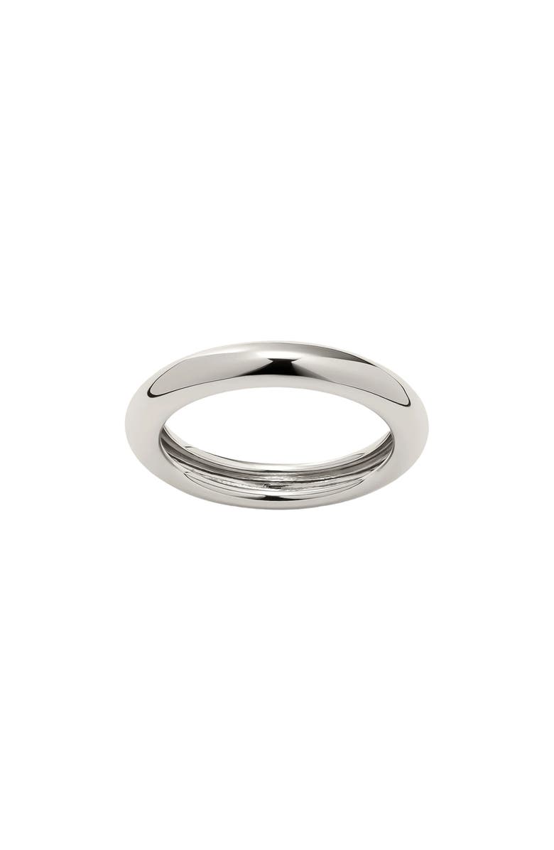 MADE BY MARY Mini Sol Band Ring, Main, color, Rhodium Plated