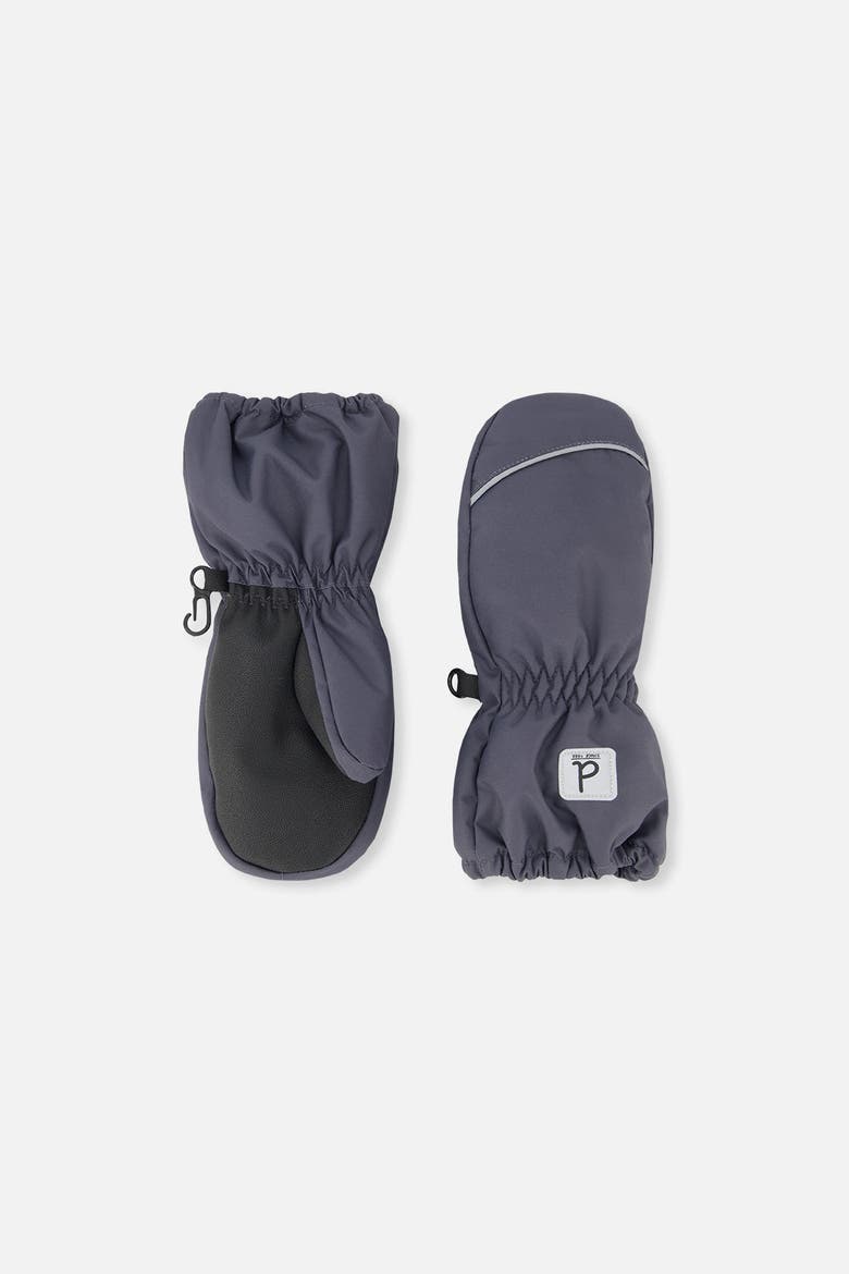 Play Waterproof Rubberized Winter Mittens, Main, color, Cool Dark Grey