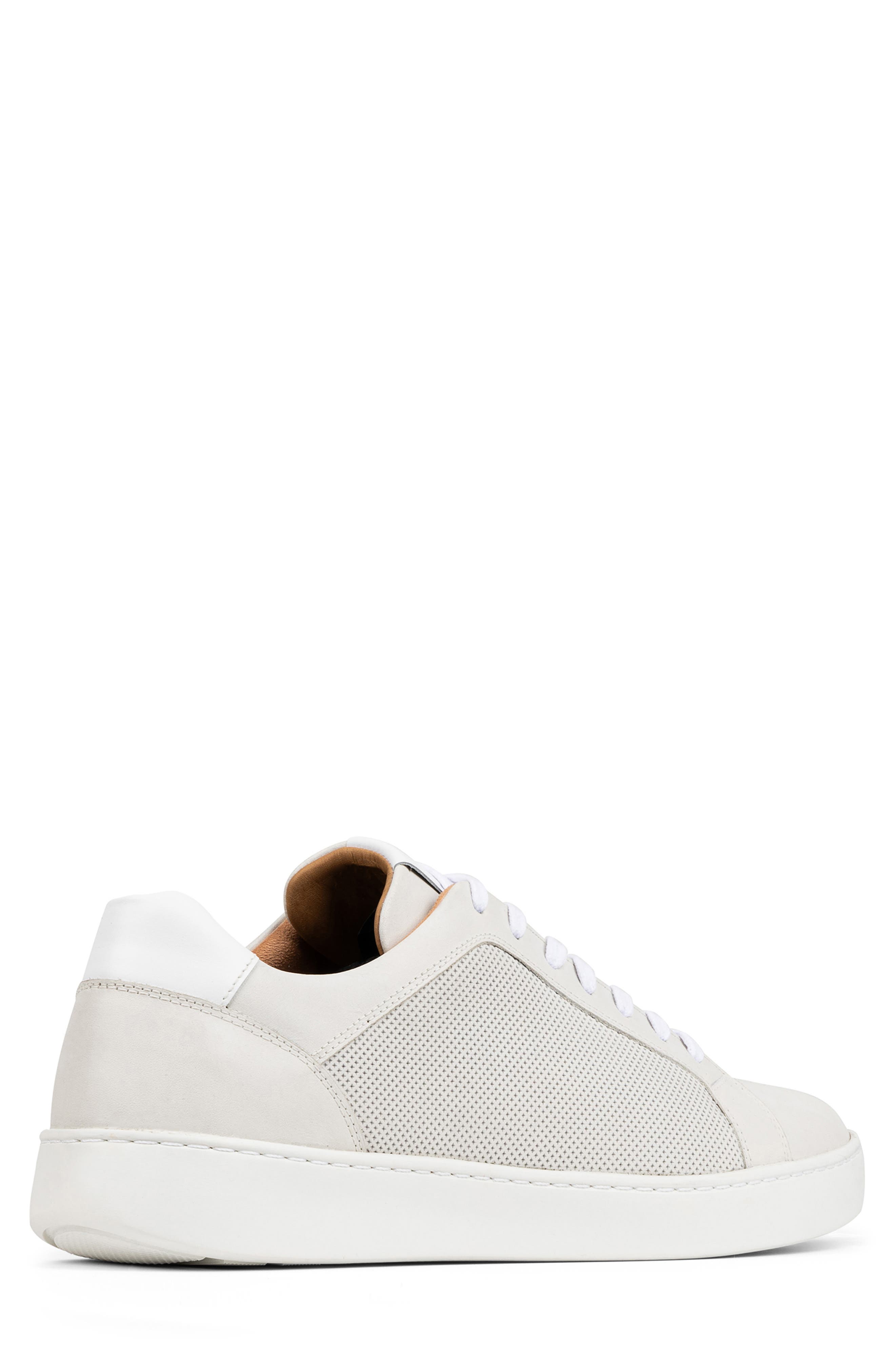 Perforated Sneaker, Alternate, color, WHITE/ WHITE