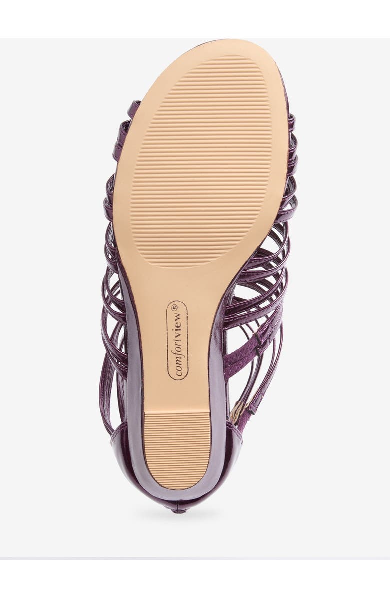 Comfortview The Helen Sandal, Alternate, color, Purple Metallic