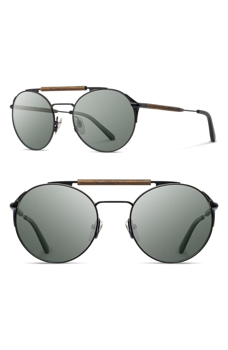 Shwood Bandon 52mm Round Sunglasses, Main, color, 