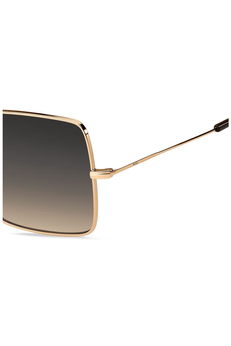 57mm Square Sunglasses, Alternate, color, GOLD COPPER
