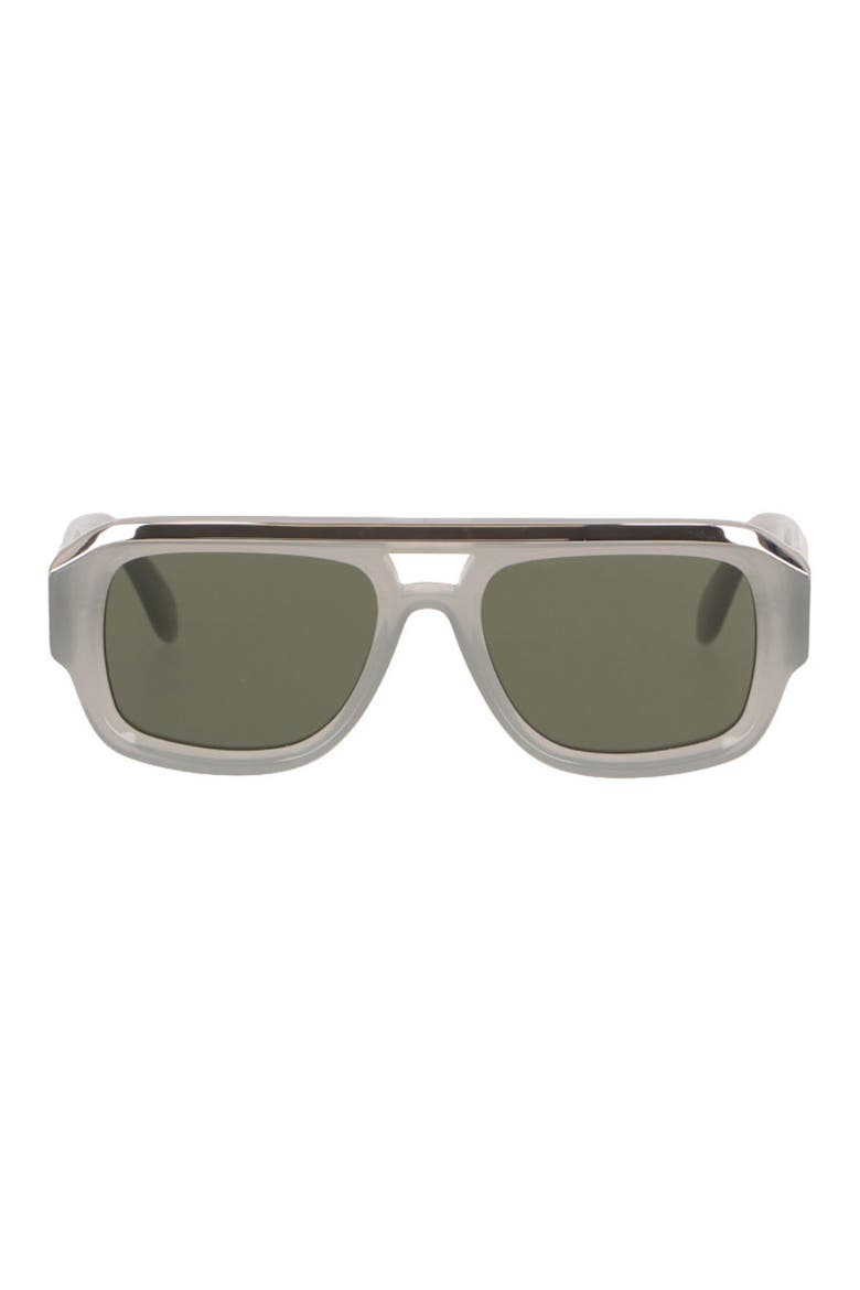 Stockton Shield Sunglasses, Main, color, GREY GREEN