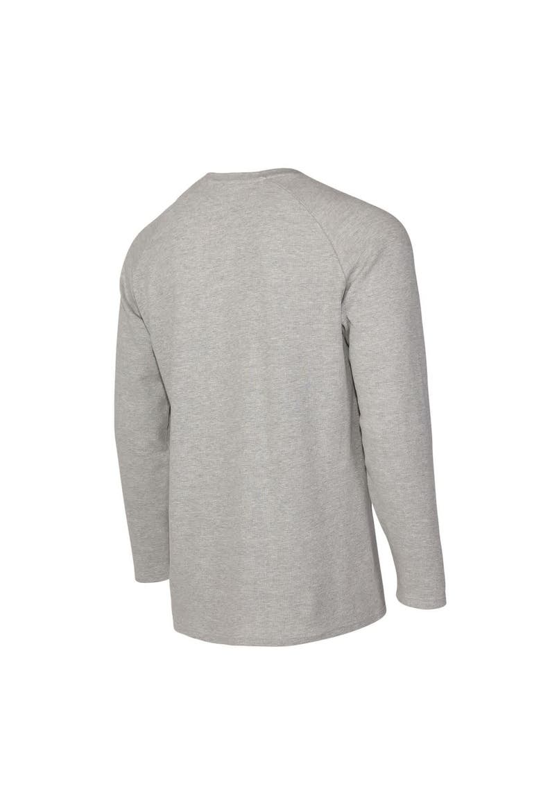 Men's Concepts Sport  Gray Minnesota Timberwolves Hawthorn Thermal Knit Long Sleeve Henley T-Shirt, Alternate, color, Gray