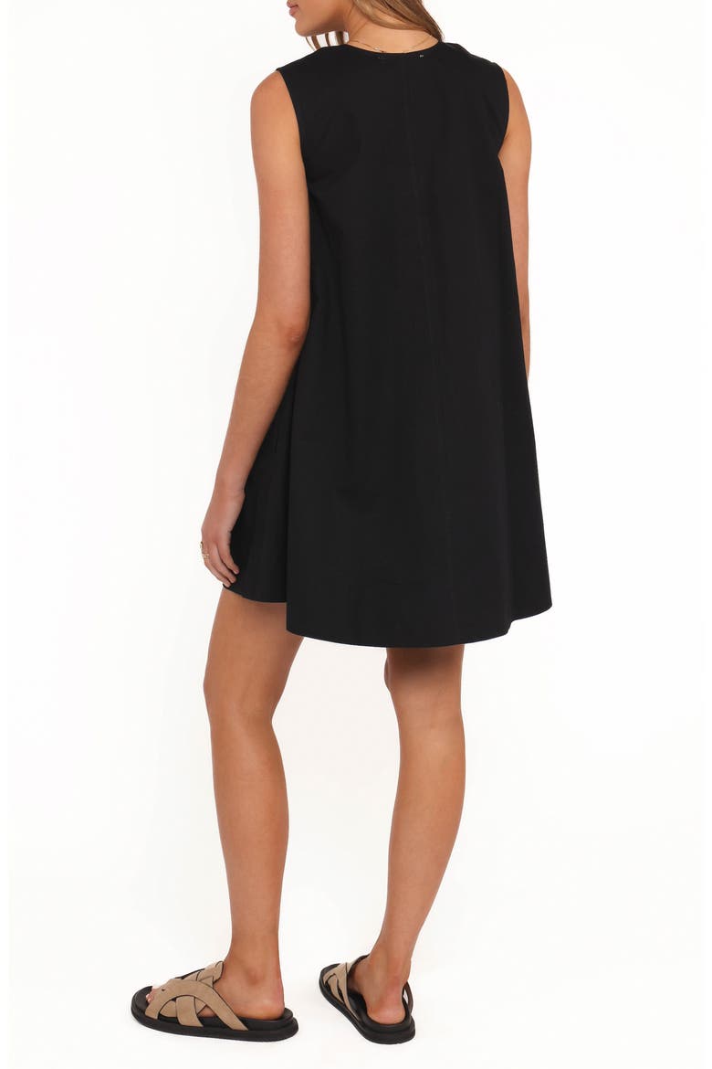 Jorah Sleeveless Minidress, Alternate, color, BLACK