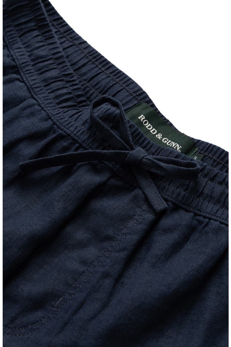 Linen Shorts, Alternate, color, NAVY