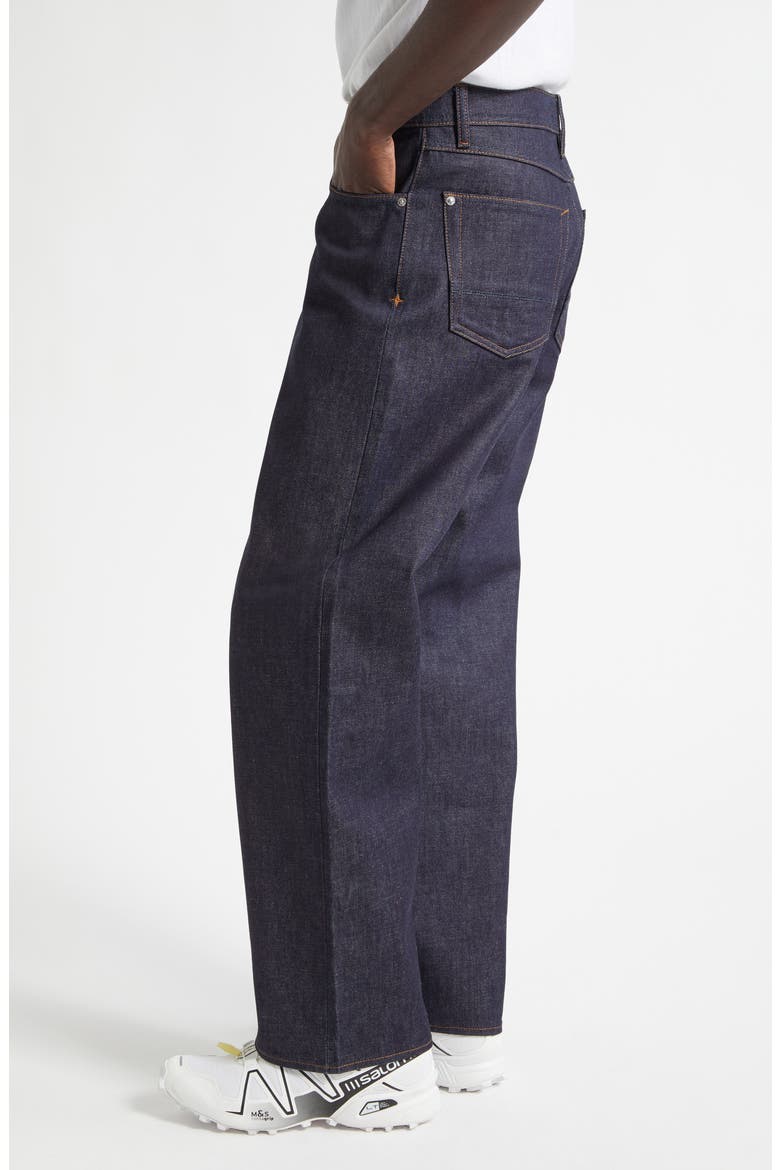 Five-Pocket Wide Leg Jeans, Alternate, color, BLUE RAW