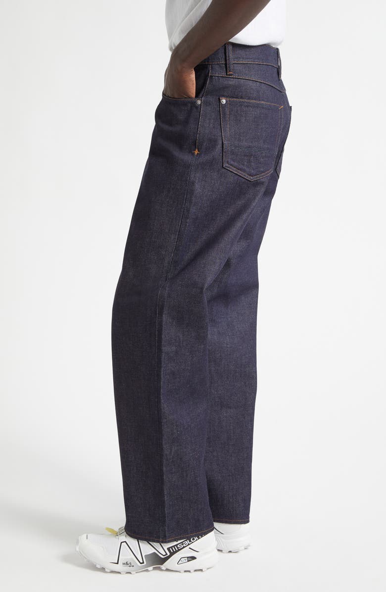 Stone Island Five-Pocket Wide Leg Jeans, Alternate, color, Blue Raw
