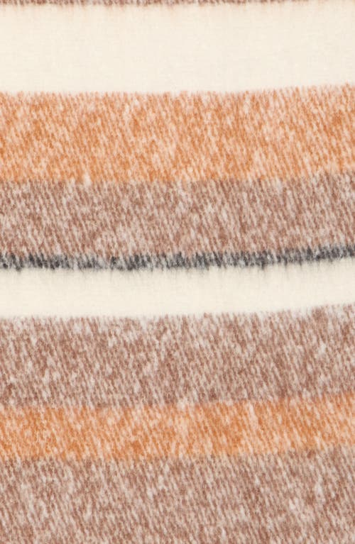 Steve Madden Fringe Trim Stripe Scarf