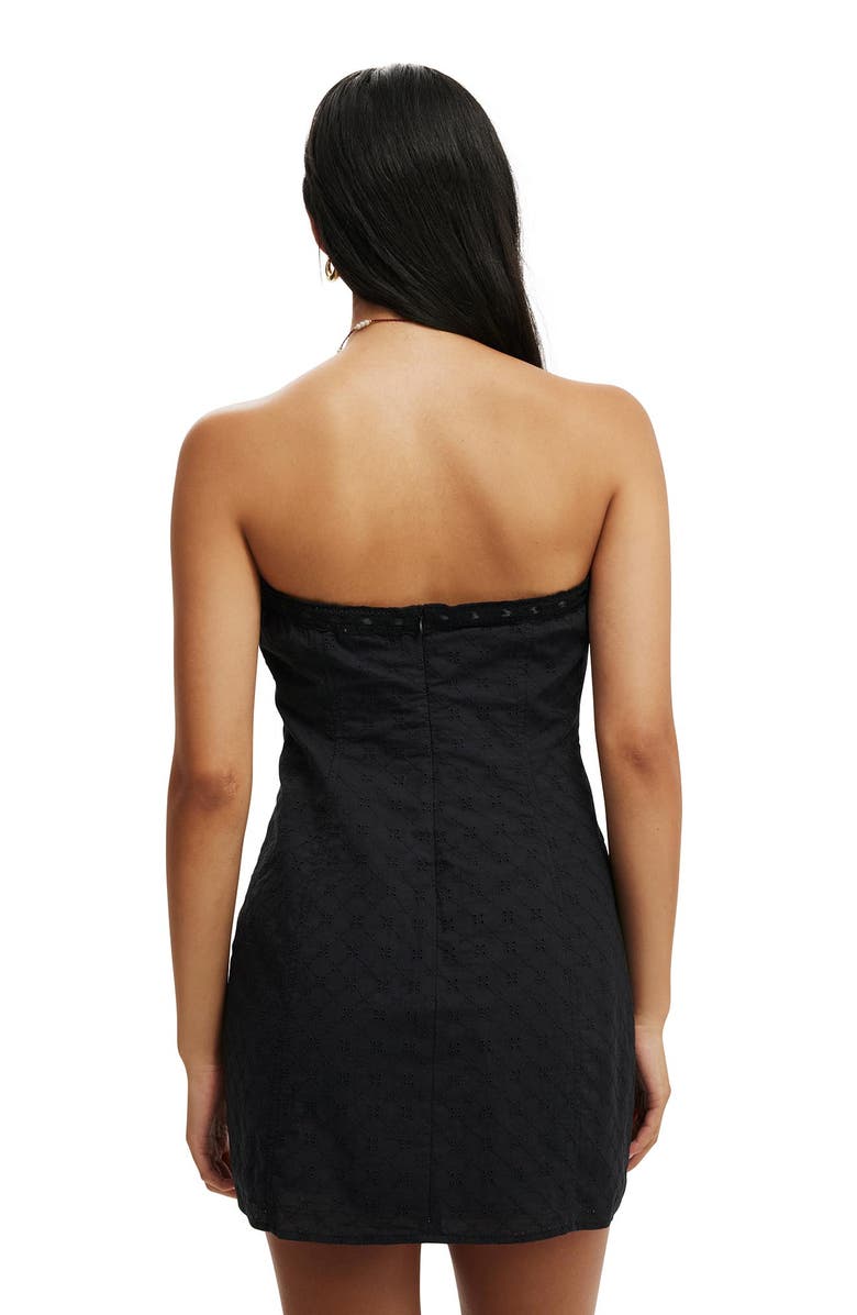 Cotton On Women's Ribbon Broderie Mini Dress, Alternate, color, 