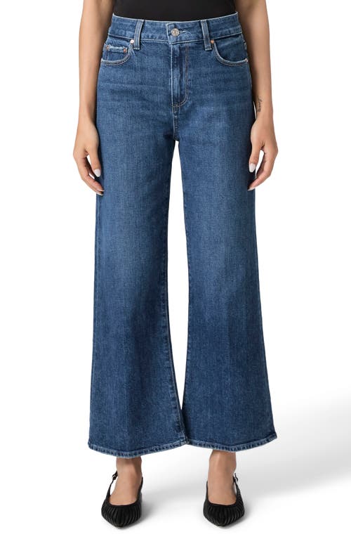 Paige Leenah Ankle Wide Leg Jeans In Blue