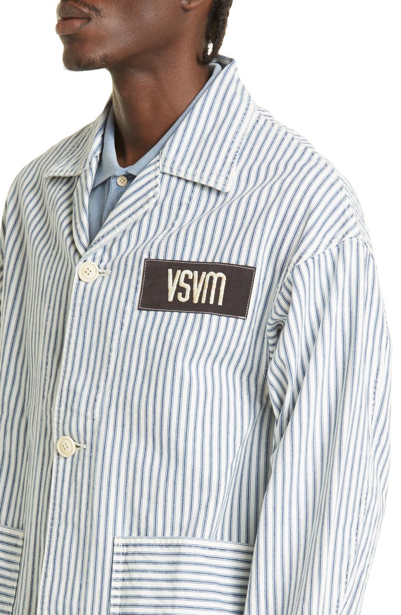 VISVIM Hickory Stripe Cotton Jacket, Alternate, color, 