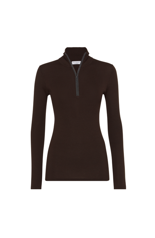 Brunello Cucinelli Lightweight Sweater In Brown
