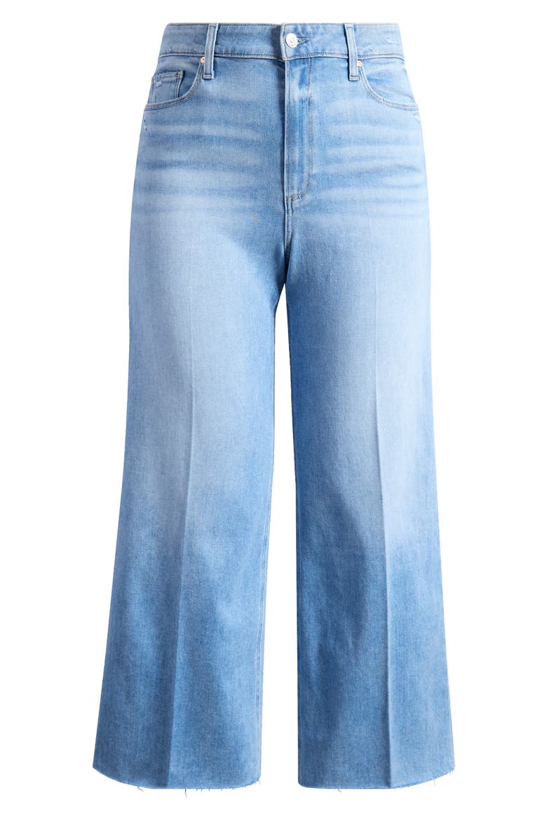 Anessa Raw Hem High Waist Wide Leg Jeans, Alternate, color, HELENA