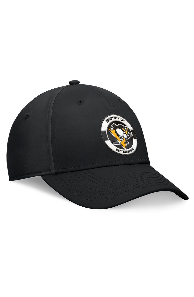 FANATICS Men's Fanatics Black Pittsburgh Penguins Authentic Pro Training Camp Flex Hat, Alternate, color, Black