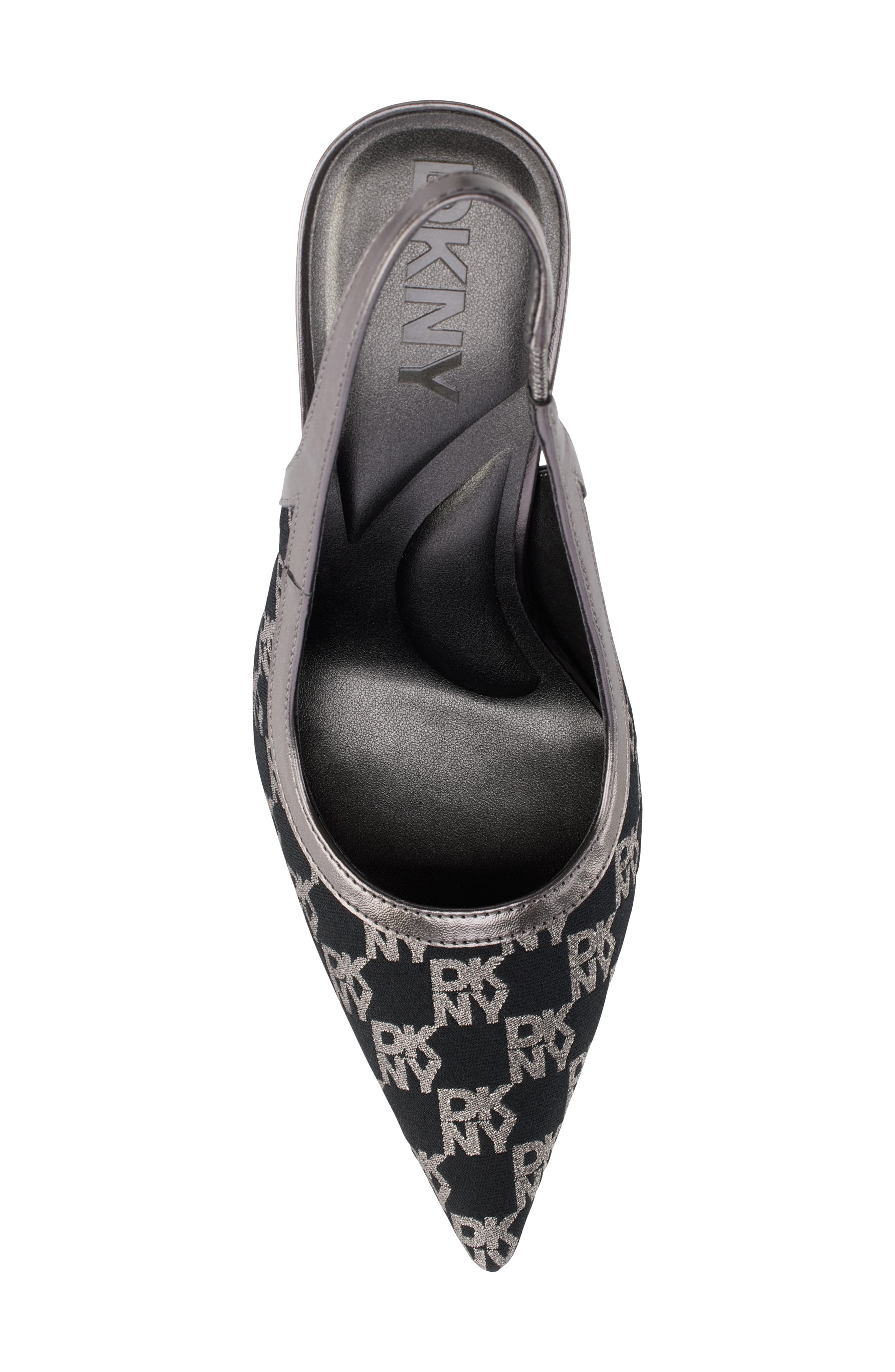 DKNY Cinette Slingback Pump, Alternate, color, Blk/ Nickel
