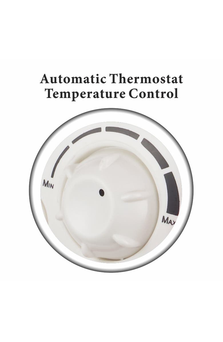 Optimus Retro Design Oscillating Fan Heater, Alternate, color, Red