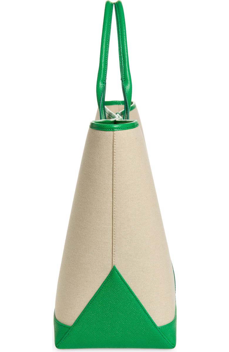 Thom Browne Medium Canvas & Leather Tool Tote, Alternate, color, Green
