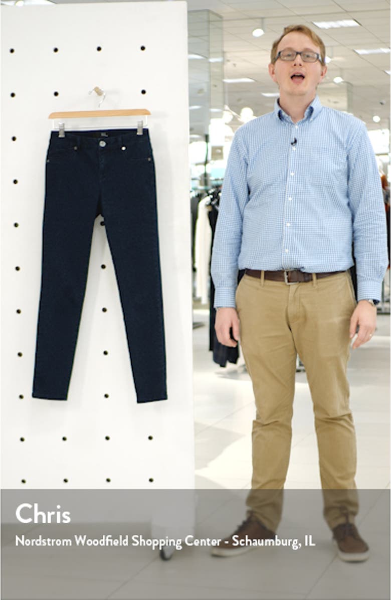 Tonal Leopard Print Skinny Jeans, sales video thumbnail