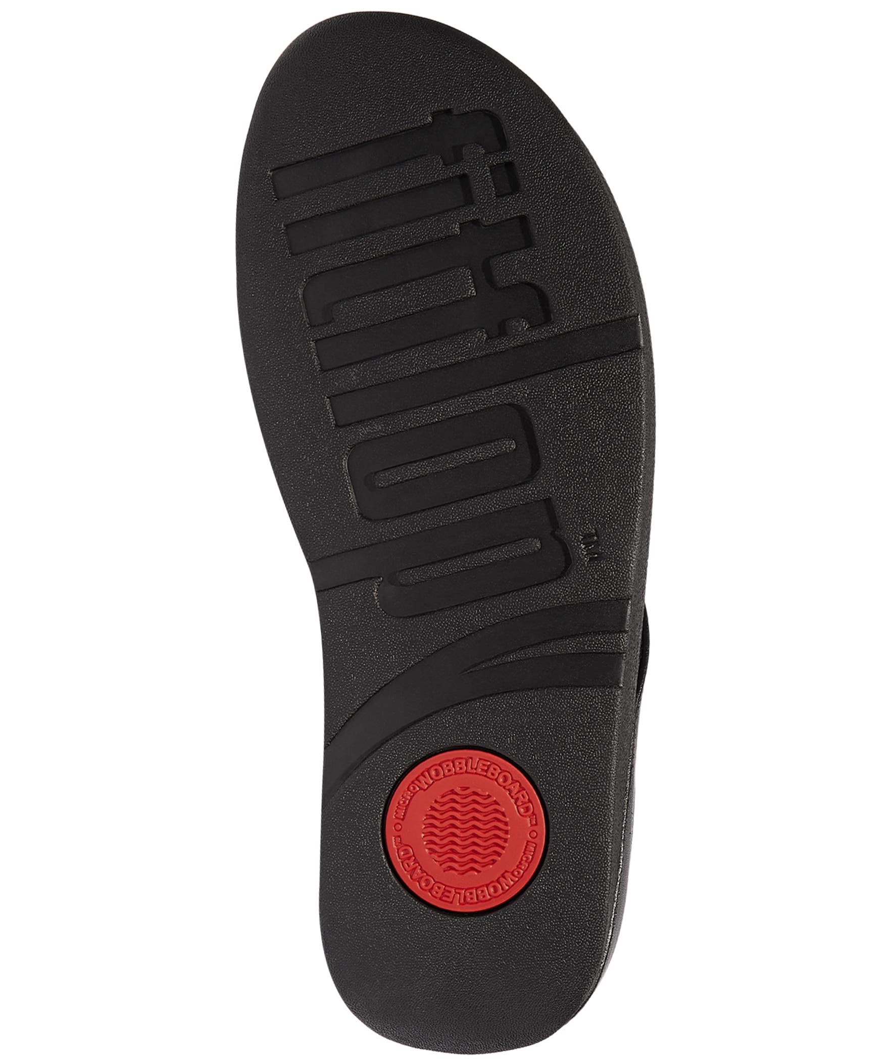 FitFlop Fino Resin Hoop Lea Sandal, Alternate, color, All Black