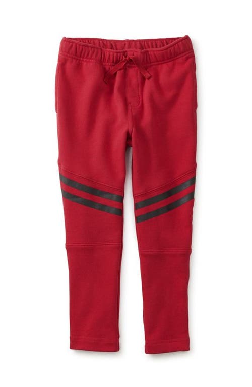 Tea Collection Speedy Striped Joggers In Red