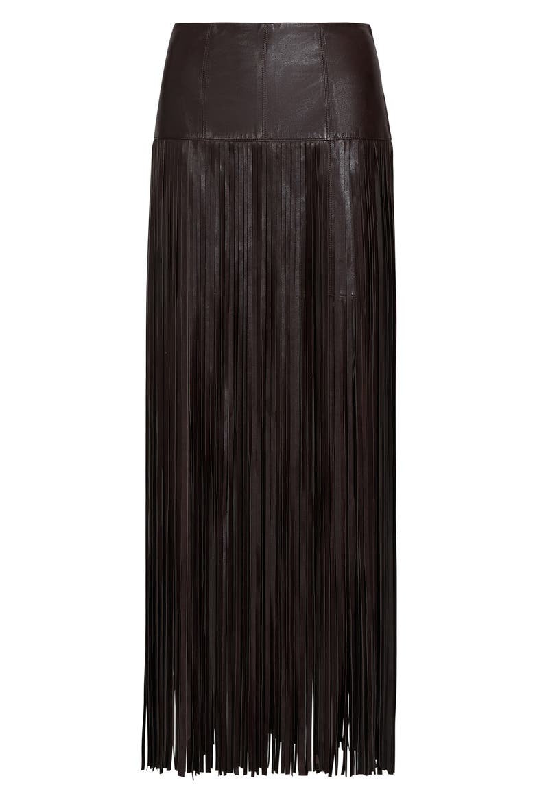 Tangled Up + Blue Skirt, Alternate, color, DARK CHOCOLATE
