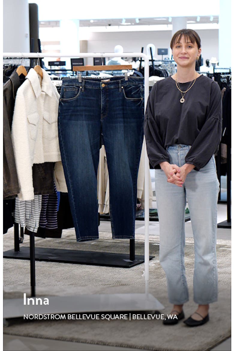 Naomi Fab Ab High Waist Crop Slim Straight Leg Jeans video