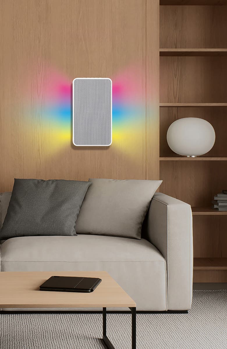 Innovibe Wall Mount RGB Light Speaker, Alternate, color, White