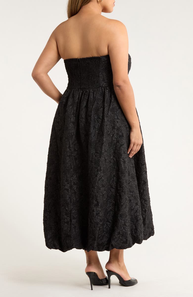 SUGARLIPS Arielle Floral Jacquard Midi Dress, Alternate, color, 