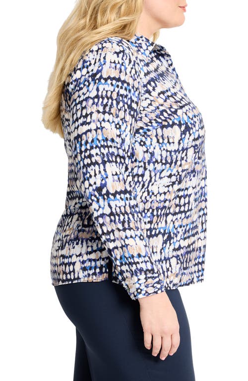 Nic + Zoe Nic+zoe Harvest Dot Pullover Top In Multi