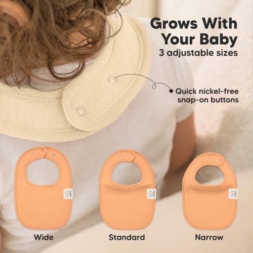 Keababies 8-pack Quin Drool Bibs In Driftwood