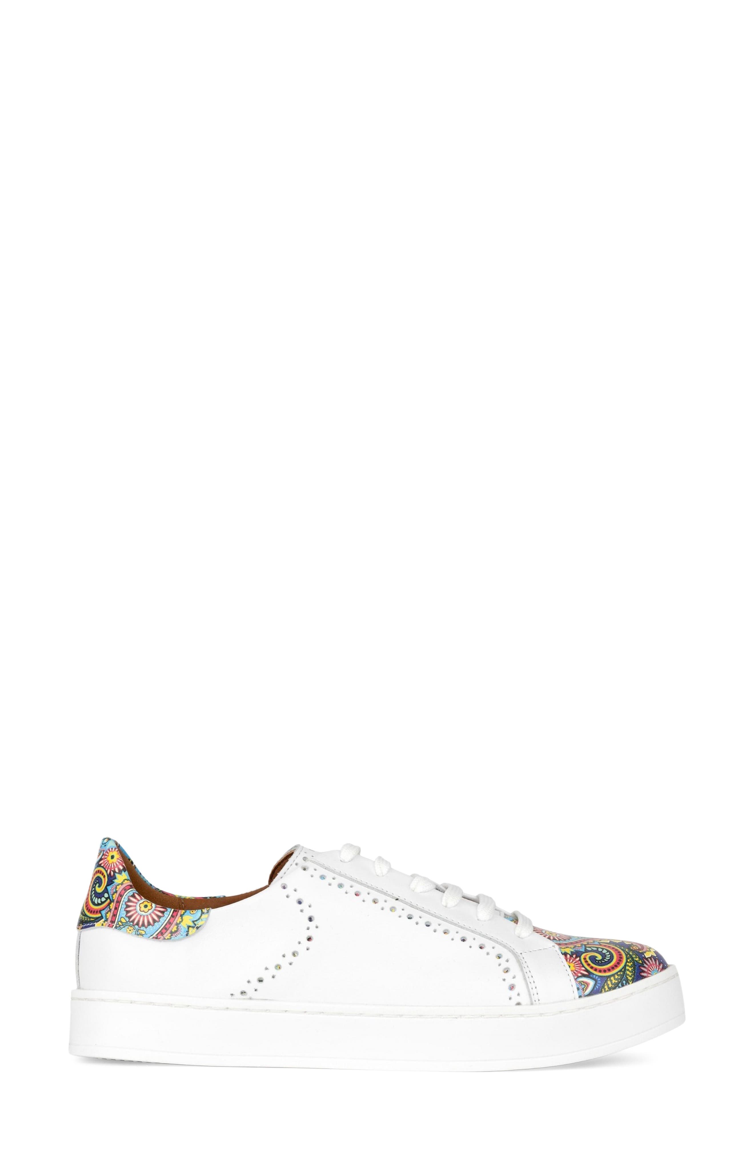 Serena Sneaker, Alternate, color, WHITE