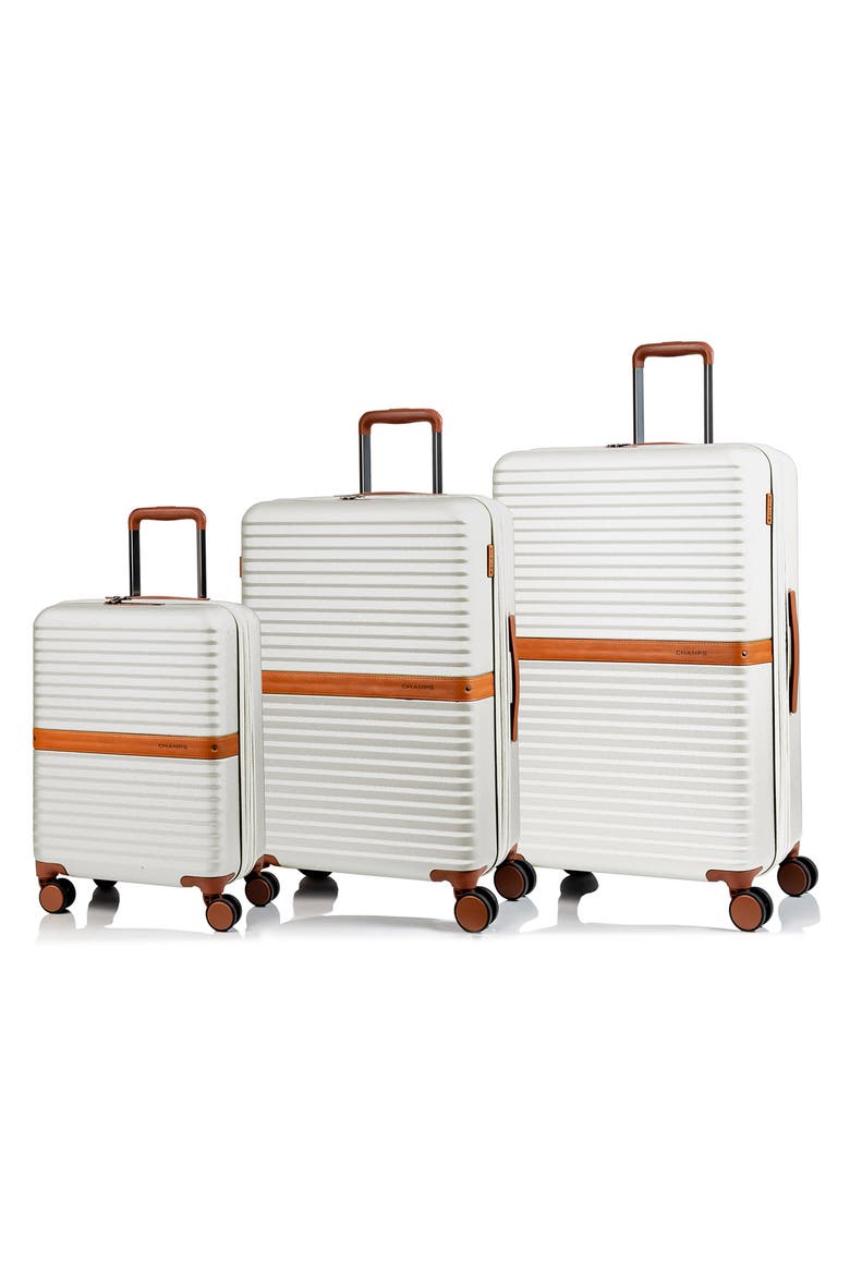 Vintage II 3-Piece Wheeled Luggage Set, Alternate, color, IVORY