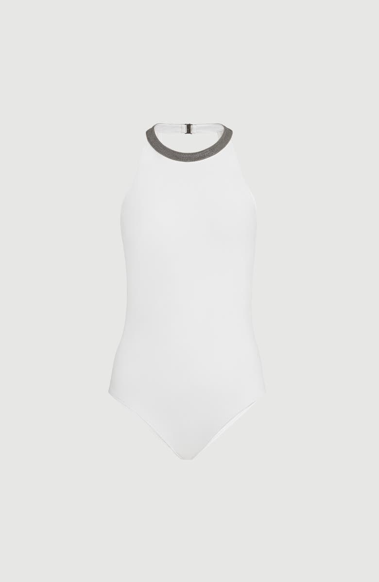 Brunello Cucinelli One-piece swimsuit, Alternate, color, White