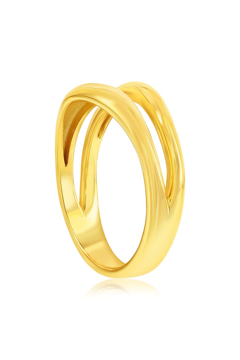Double Row Band Ring, Alternate, color, GOLD