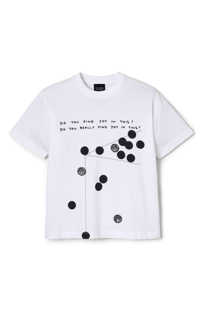 Marc Jacobs Do You Find Joy? Boxy Graphic T-Shirt, Alternate, color, 