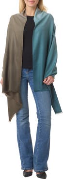 Vince Dip Dye Wool & Cashmere Wrap