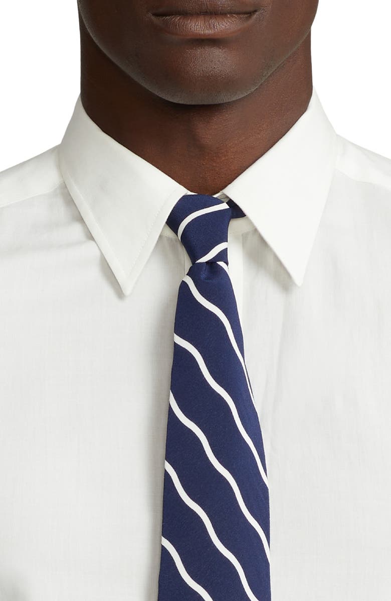 Ralph Lauren Purple Label Aston Cotton Poplin Button-Up Shirt, Alternate, color, White